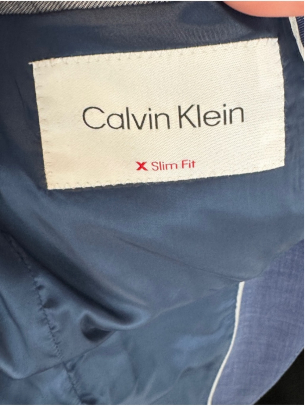 NWT Calvin Klein Slim Fit Dark Blue Two-Piece Suit - Picture 15 of 16
